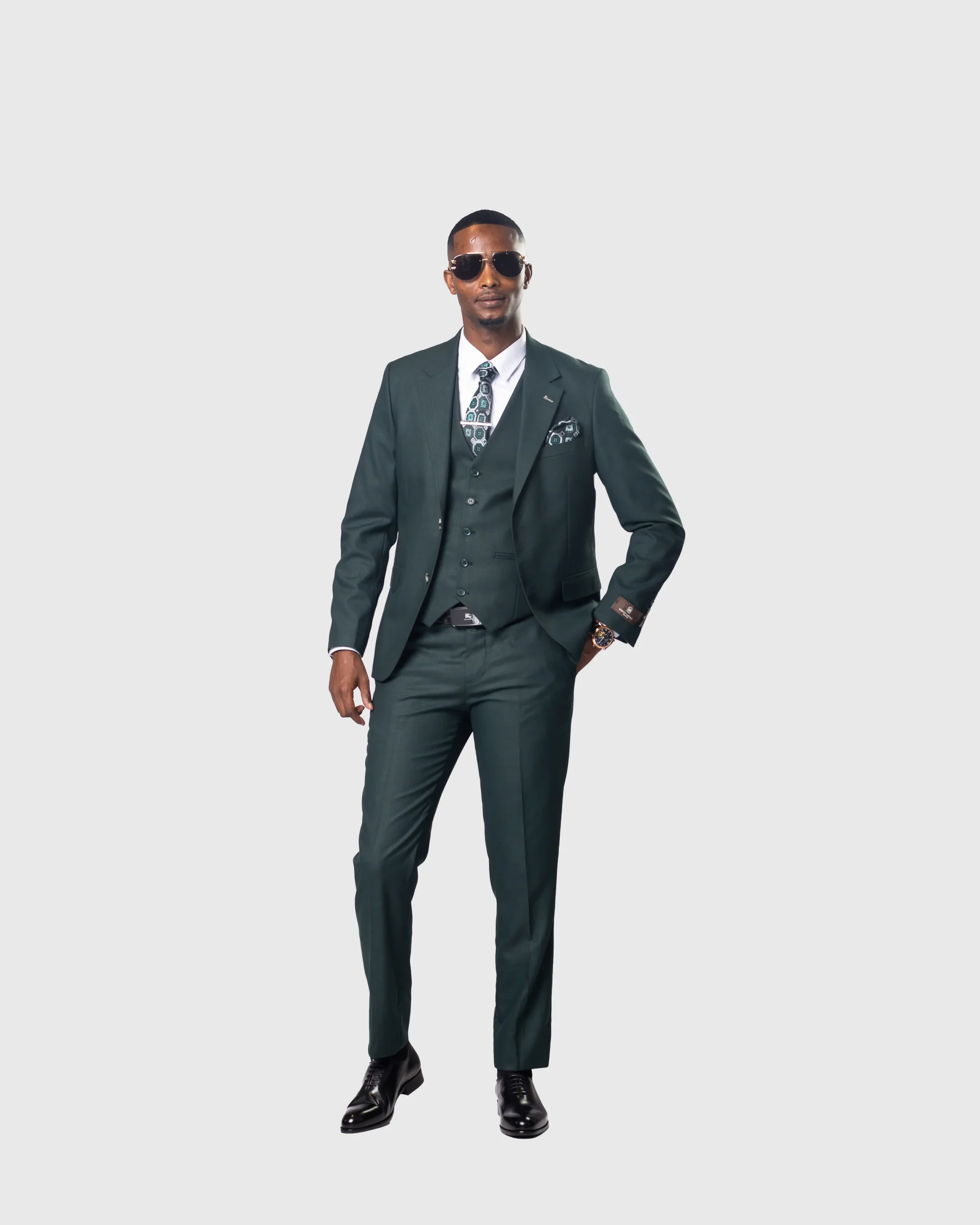 Marco Lorenzo - Men’s three Piece Slim-Fit Suit - Image 7