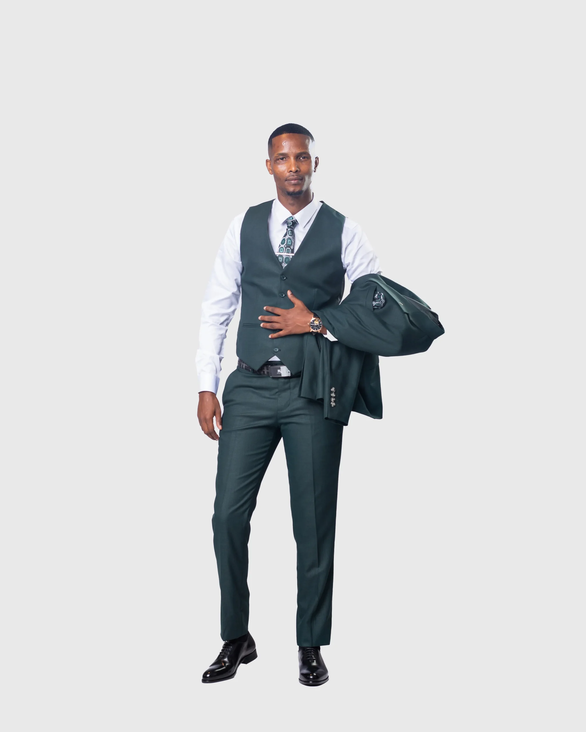 Marco Lorenzo - Men’s three Piece Slim-Fit Suit - Image 3