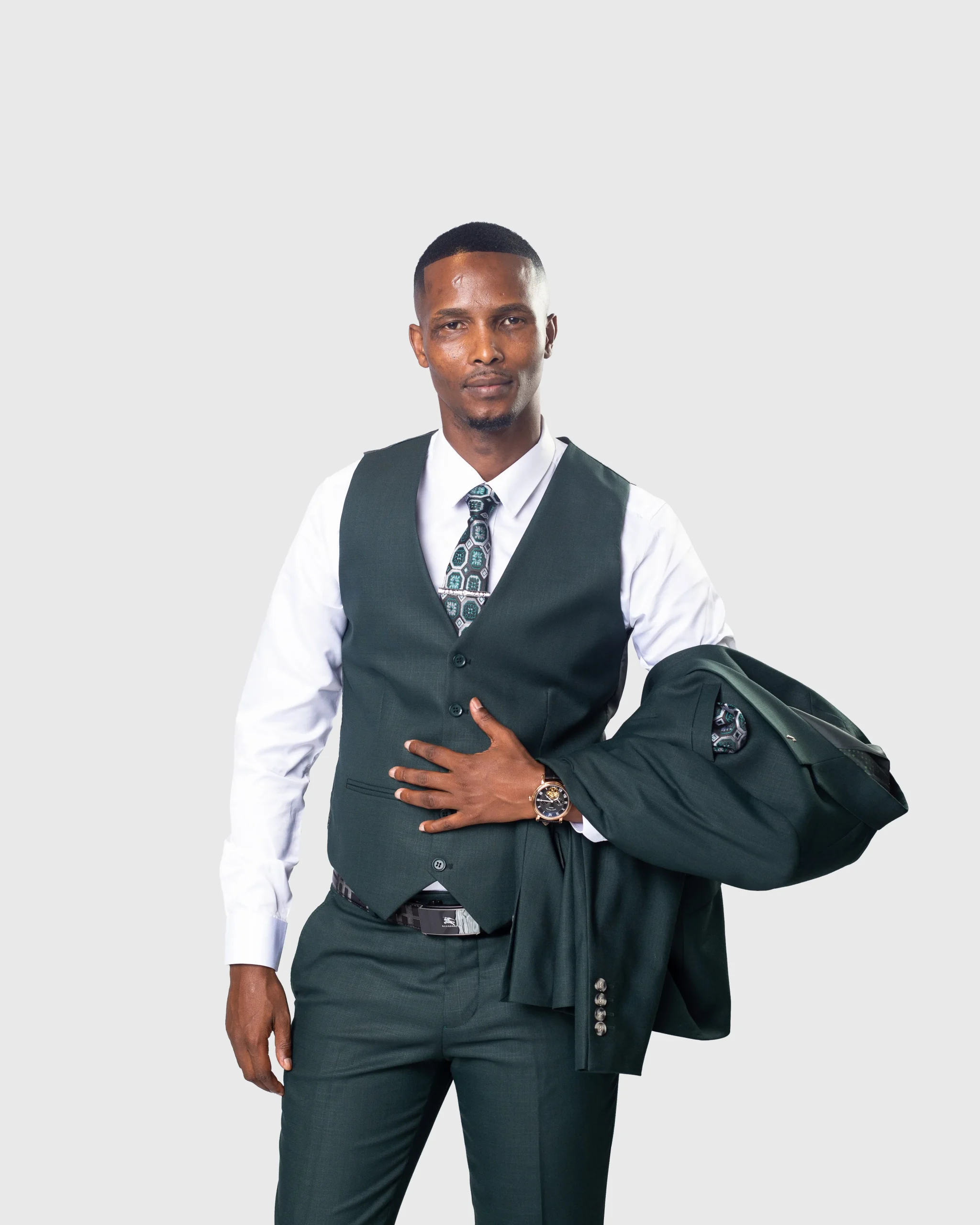 Marco Lorenzo - Men’s three Piece Slim-Fit Suit - Image 2