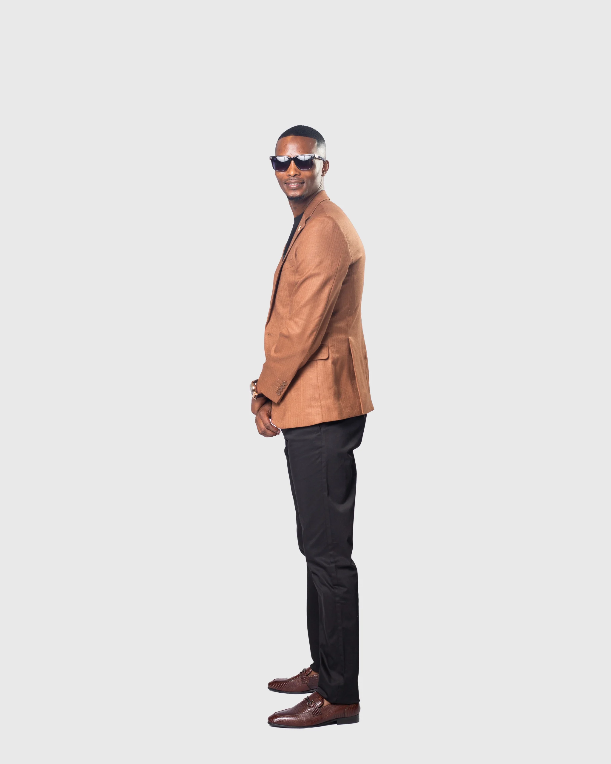 Bagozza-Single-Breasted Blazer-Orange - Image 3
