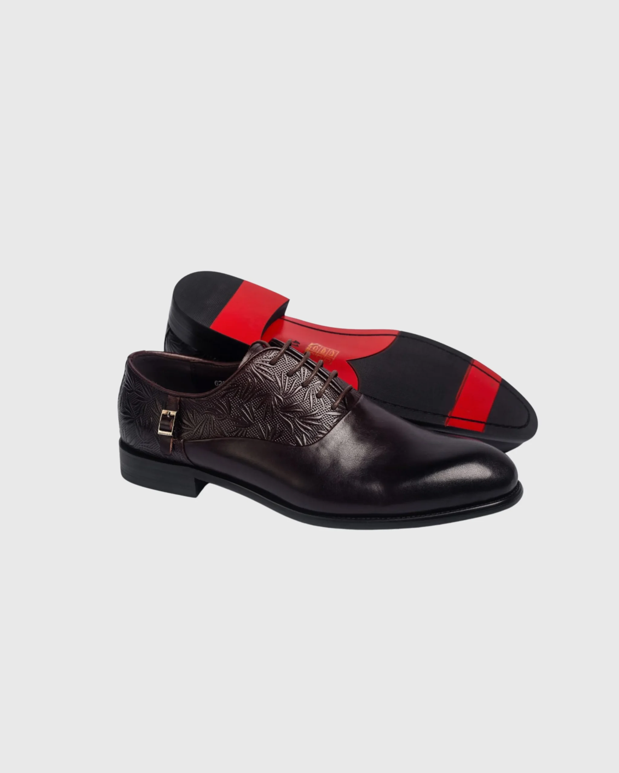 Nobby Cavalli Embroidered Leather Wholecut Oxford - Image 4