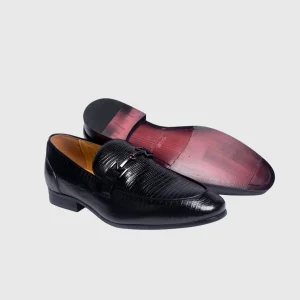 Nobby Cavalli-Horsebit Embossed Loafer