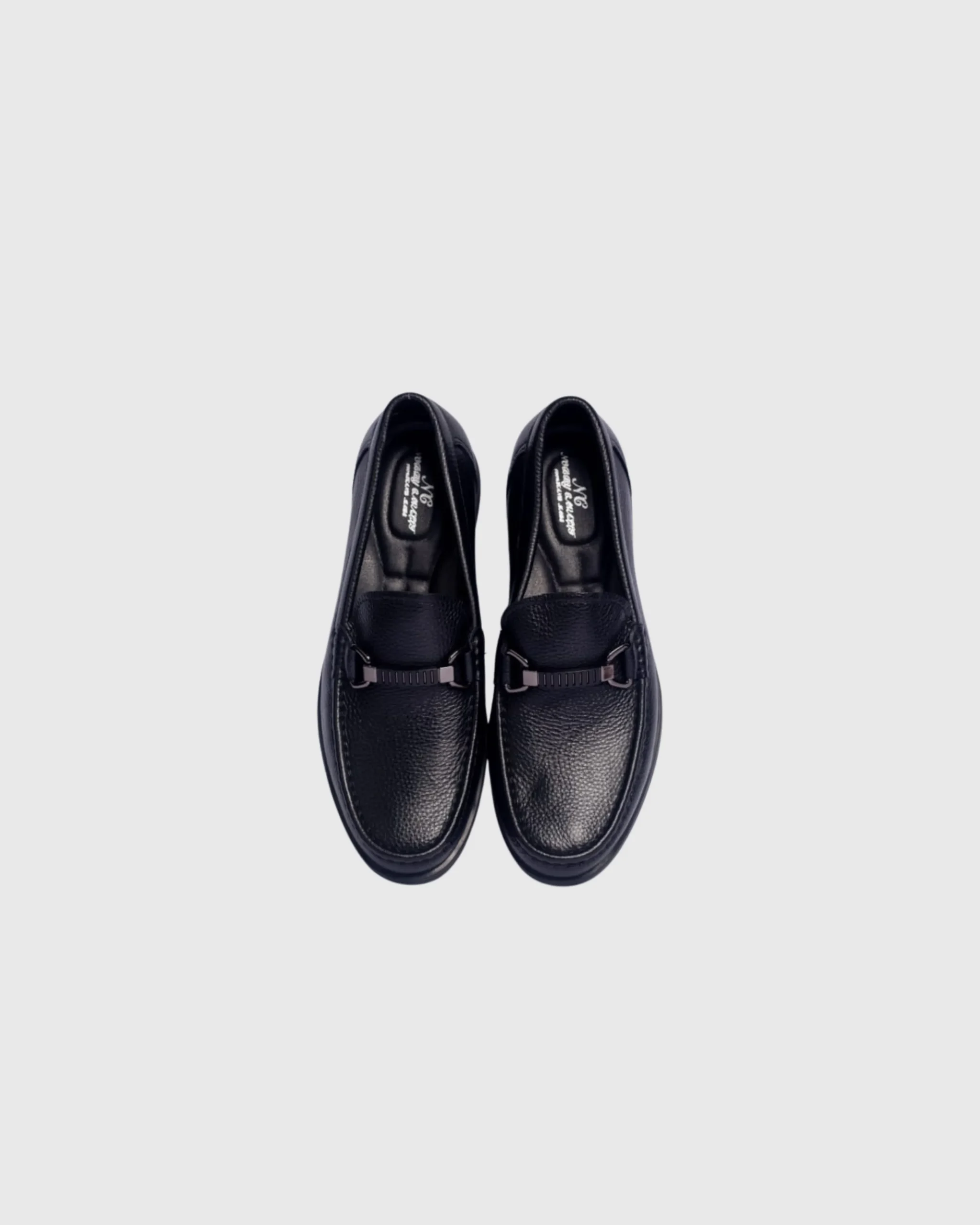 Nobby Cavalli-Black Pebble-Grain Bit Loafer - Image 2