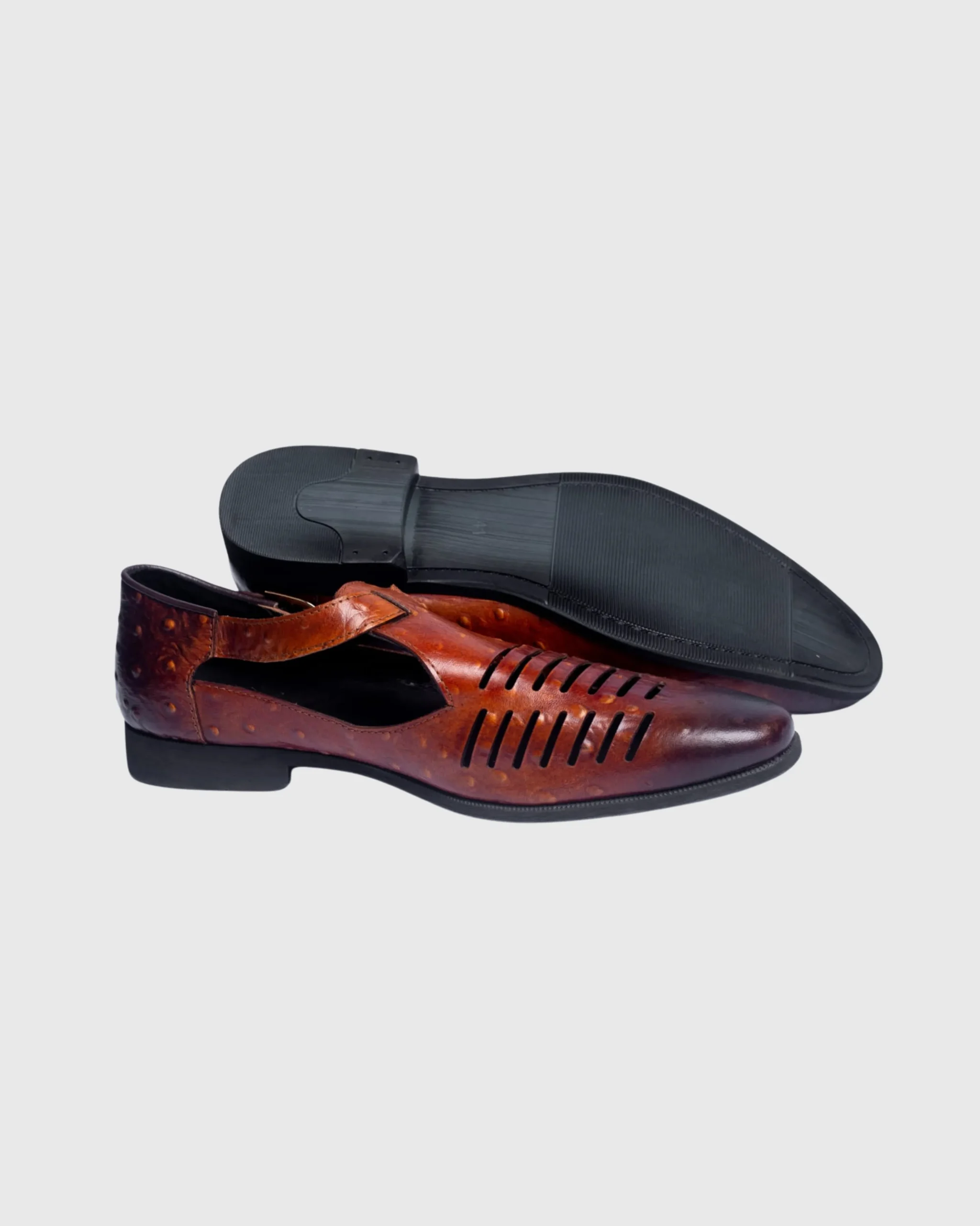 Nobby Cavalli- Men’s Leather Peshawari Sandals - Image 5